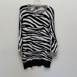 Zebra Print Sweater Dress or Top